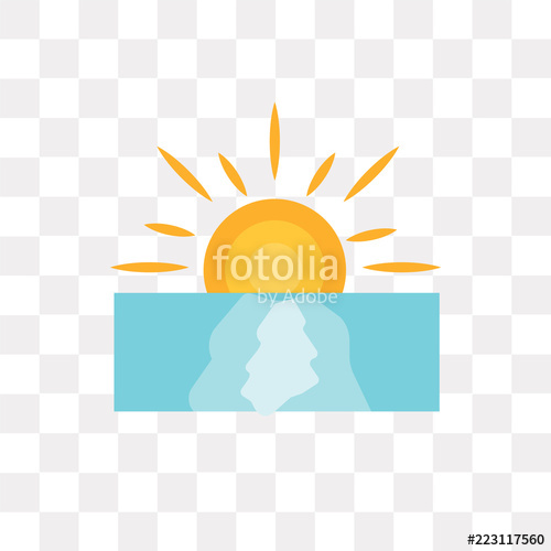 500x500 Sunshine Icon On Transparent Background Modern Icons Vector