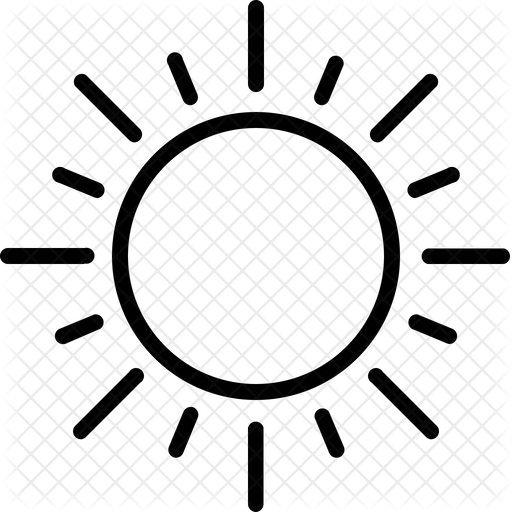 512x512 Sunshine Icon Of Line Style