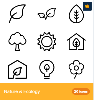 319x339 Premium Vector Icons Of Nature Ecology Designed