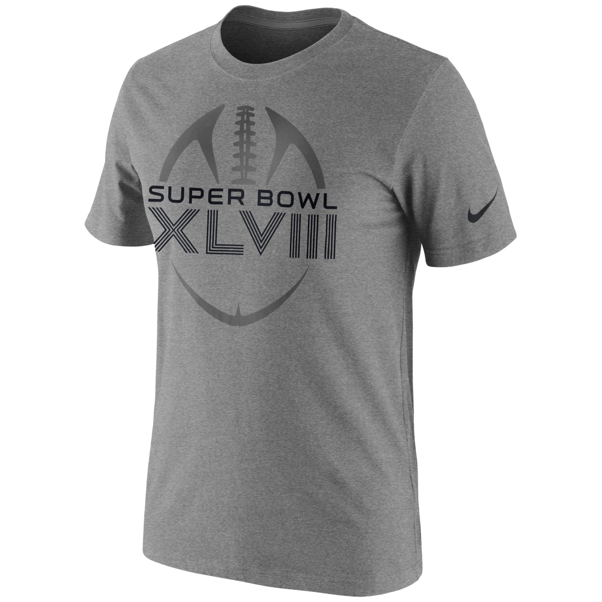 2000x2000 Nike Mens Super Bowl Xlviii Football Icon Legend Tshirt In Gray