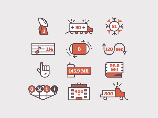 600x450 Super Bowl Infographic Icons Illustration