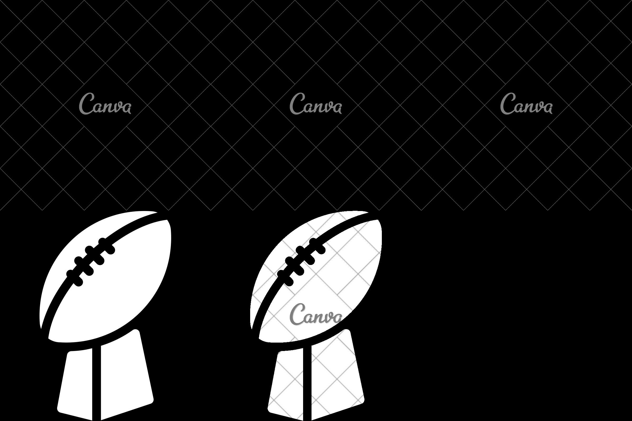 2400x1600 Super Bowl Trophy Silhouette