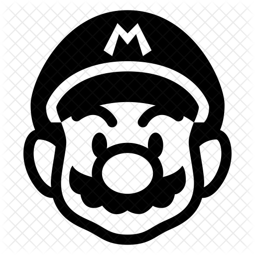 512x512 Super Mario Icon Of Glyph Style