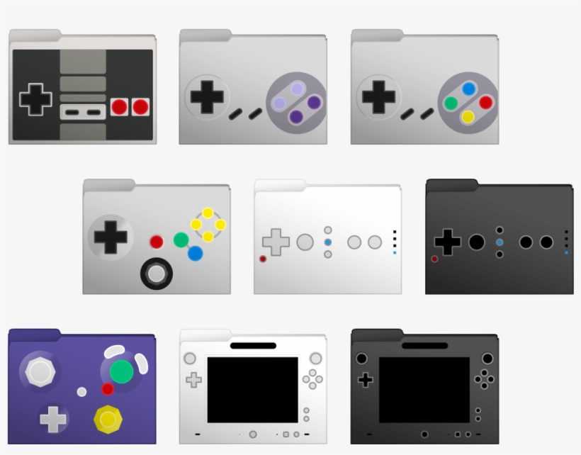 820x642 Nintendo Controllers Set Computer Folder Icons