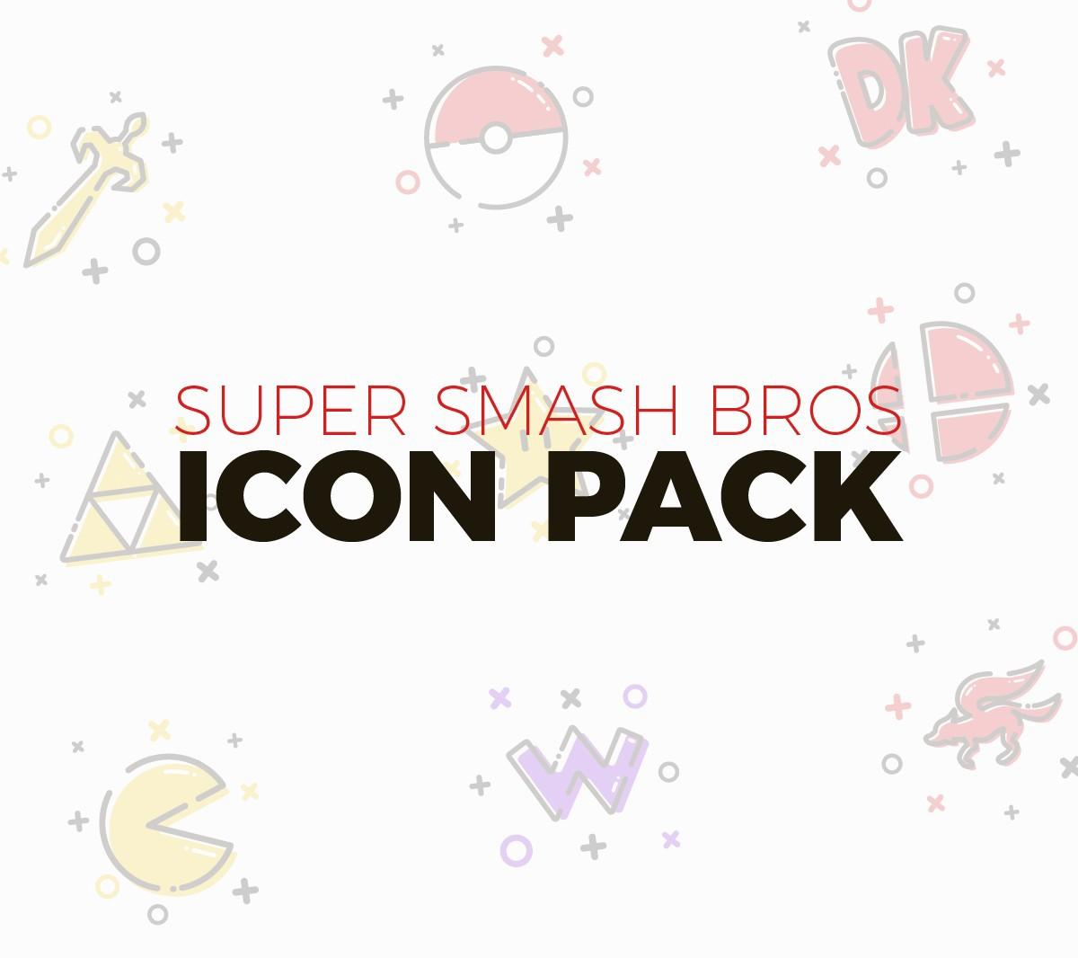 1200x1066 Super Smash Bros Icon Pack