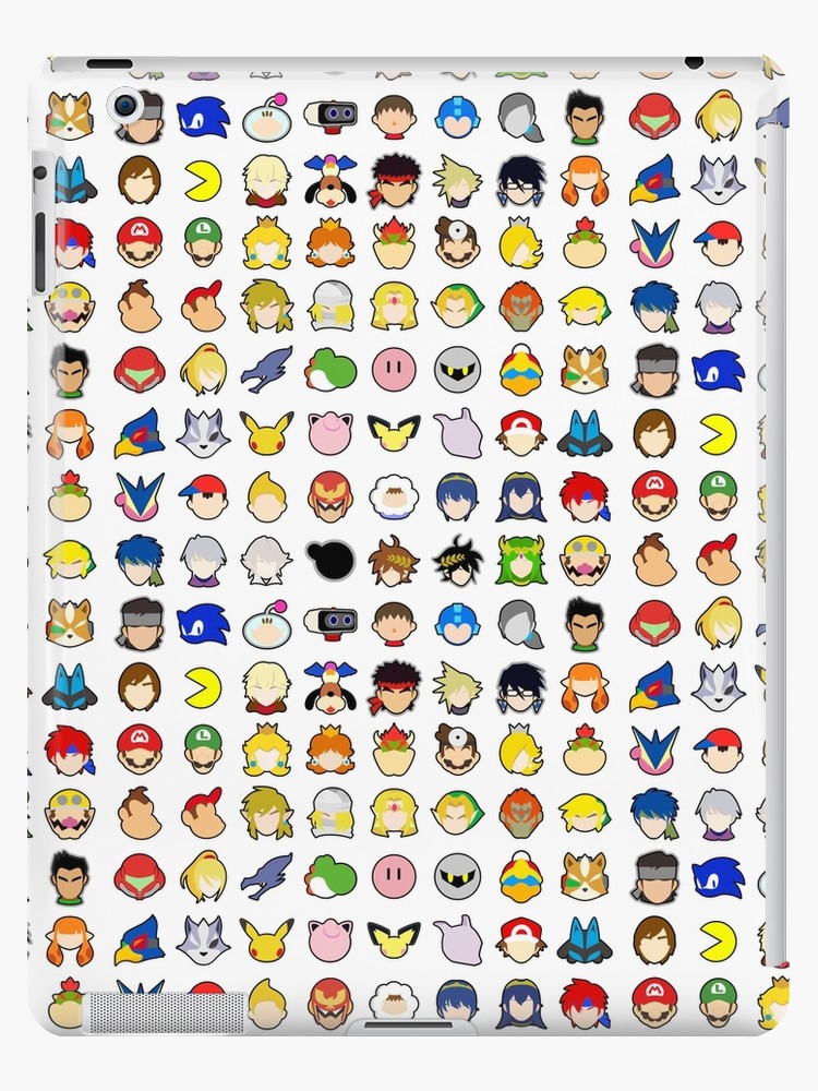 750x1000 Super Smash Bros Ultimate Stock Icons Ipad Case Skin
