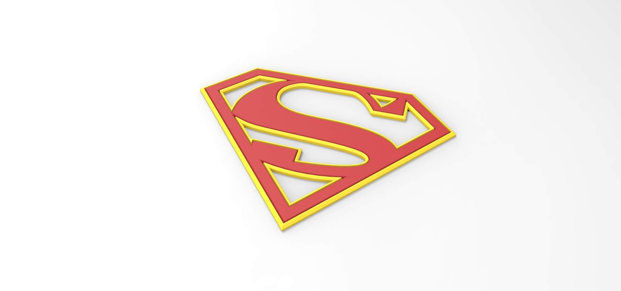 2001x938 Supergirl Emblem Print Ready Model