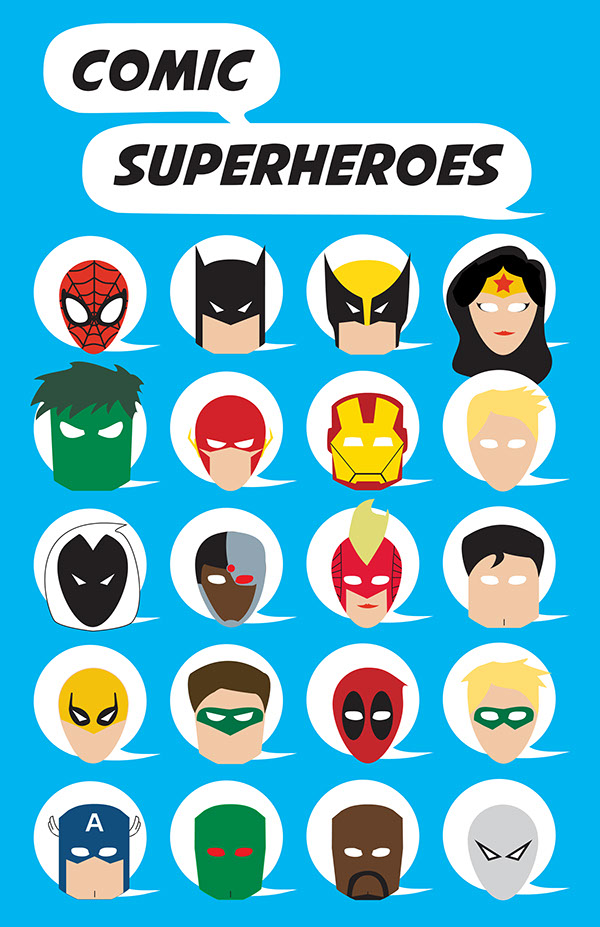 600x927 Superhero Icons On Behance
