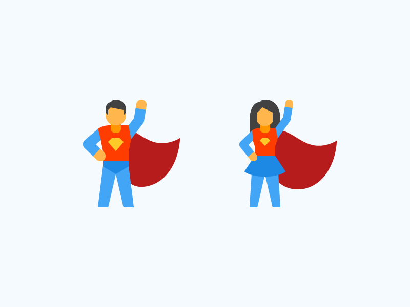 800x600 Flat Color Icons Superheroes