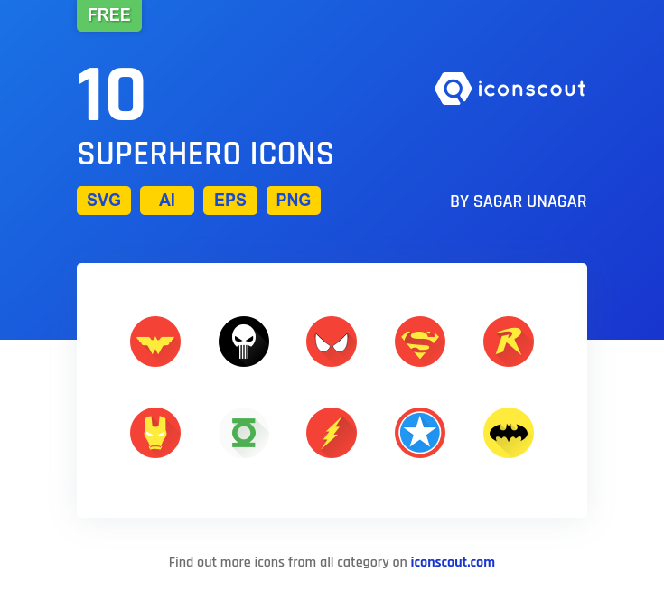 735x674 Superhero Free Icon Pack