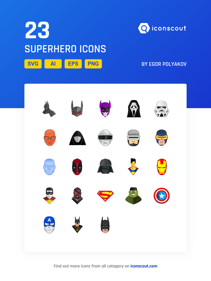 735x977 Superhero Icon Pack