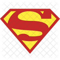 256x256 Superman Icon Of Flat Style