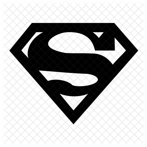 512x512 Superman Icon Of Line Style