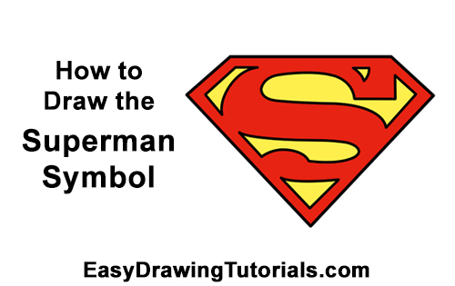 500x315 How To Draw The Superman Symbol Video Step