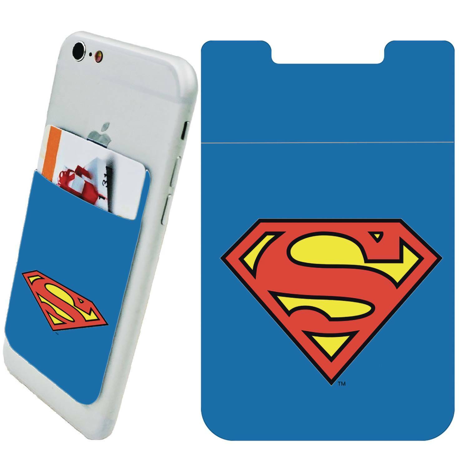 1500x1500 Icon Heroes Dc Comics Universe Superman Logo Phone Card Holder New