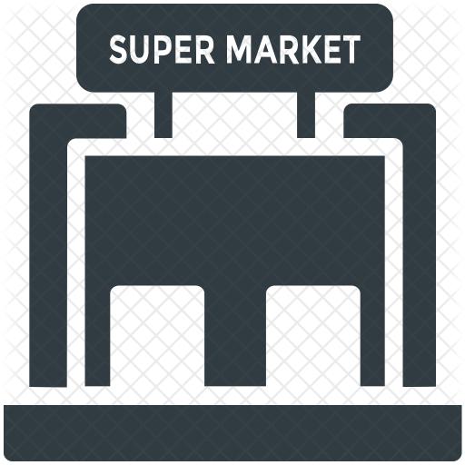 512x512 Supermarket Icon Of Glyph Style