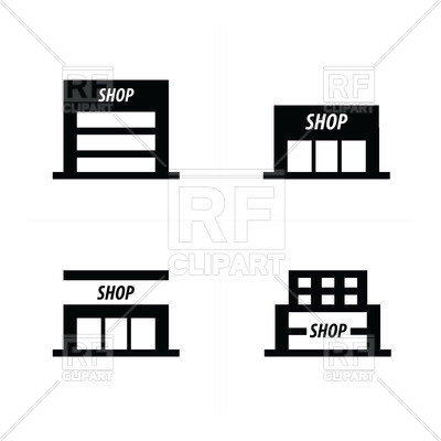 400x400 Supermarket Icon Vector Image Of Architecture, Buildings