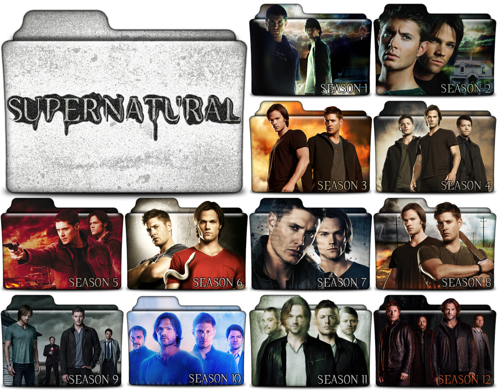 2048x1616 Supernatural Tv Show Folders In Png
