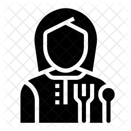 256x256 Lunchroom Supervisor Icon Of Glyph Style