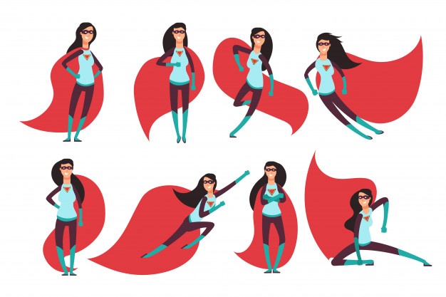 626x417 Superwoman Actions Icon Set Vector Free Download