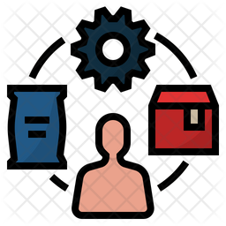 256x256 Supply Chan Of Colored Outline Style