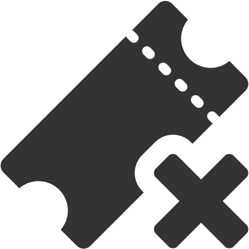 512x512 Delete, Ticket Icon