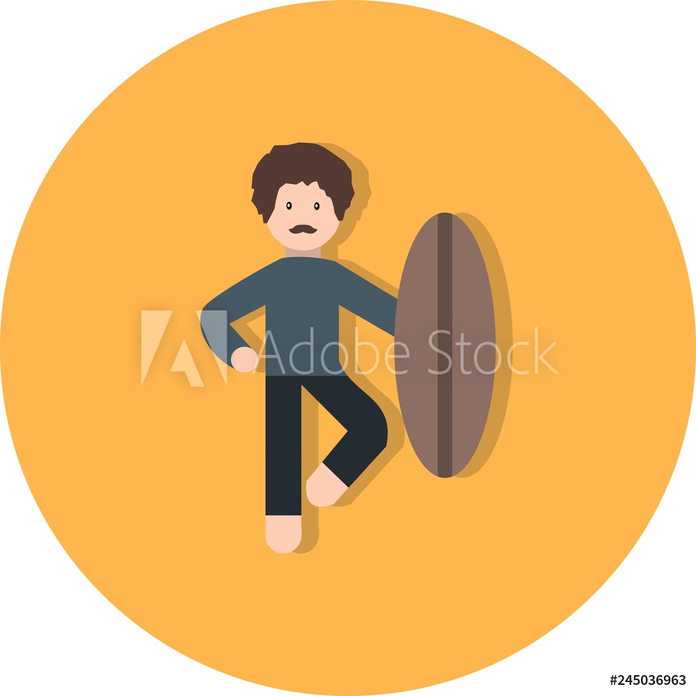 1000x1000 Photo Art Print Vector Surf Icon Europosters