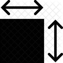 256x256 Surface Area Icon Of Glyph Style