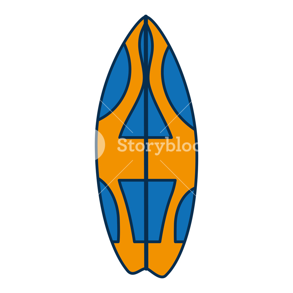 1000x1000 Surfboard Icon Over White Background Vector Illustration Royalty