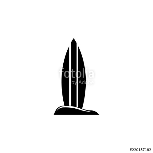 500x500 Surfboard Icon Element Of Beach Holidays Icon For Mobile Concept
