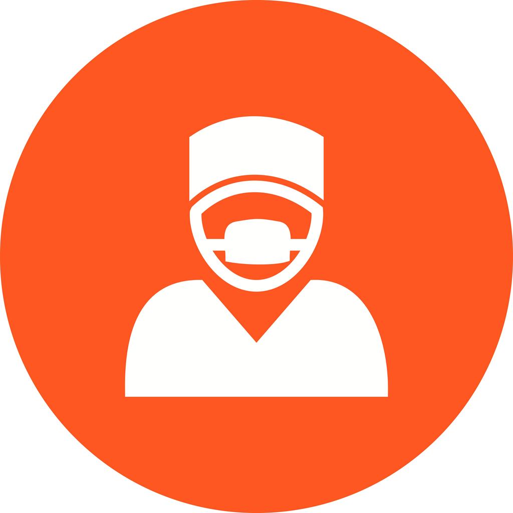 1024x1024 Surgeon Flat Round Icon