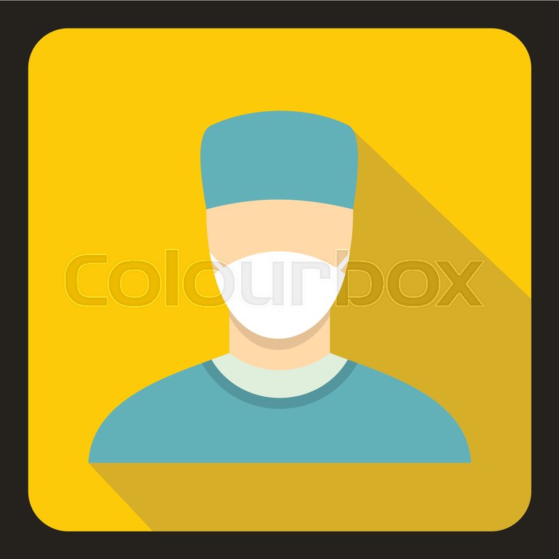 800x800 Surgeon Icon In Flat Style With Long Stock Vector Colourbox