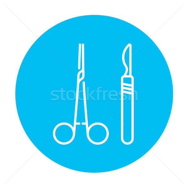 600x600 Surgical Instruments Line Icon Vector Illustration Andrei
