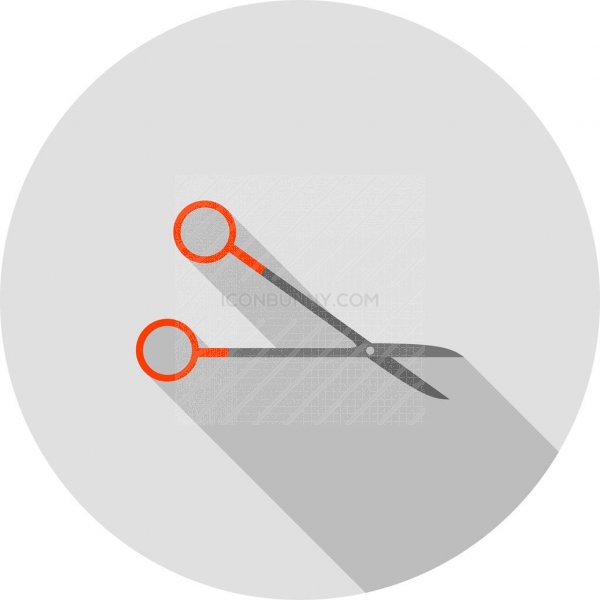600x600 Scissors Flat Shadowed Icon