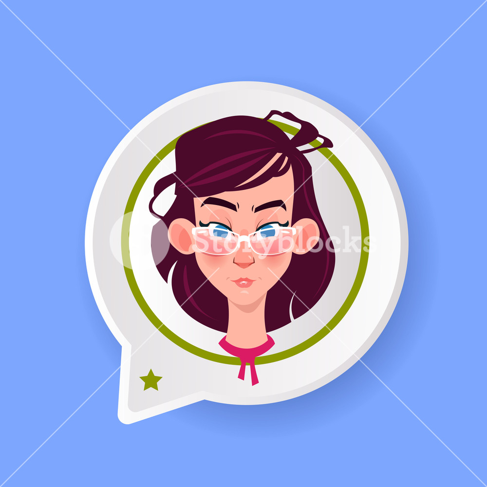 1000x1000 Profile Icon Chat Support Bubble Female Emotion Avatar, Woman