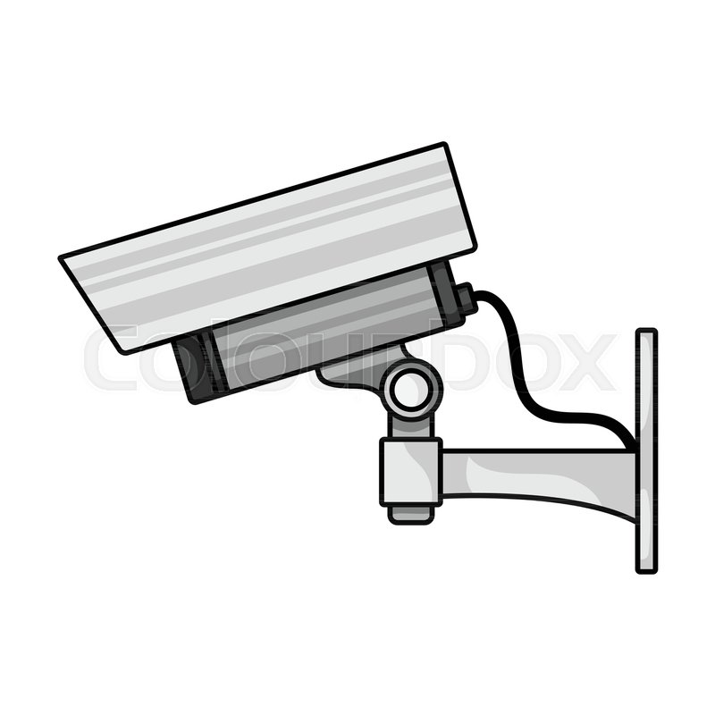 800x800 Security Camera Icon In Cartoon Style Stock Vector Colourbox