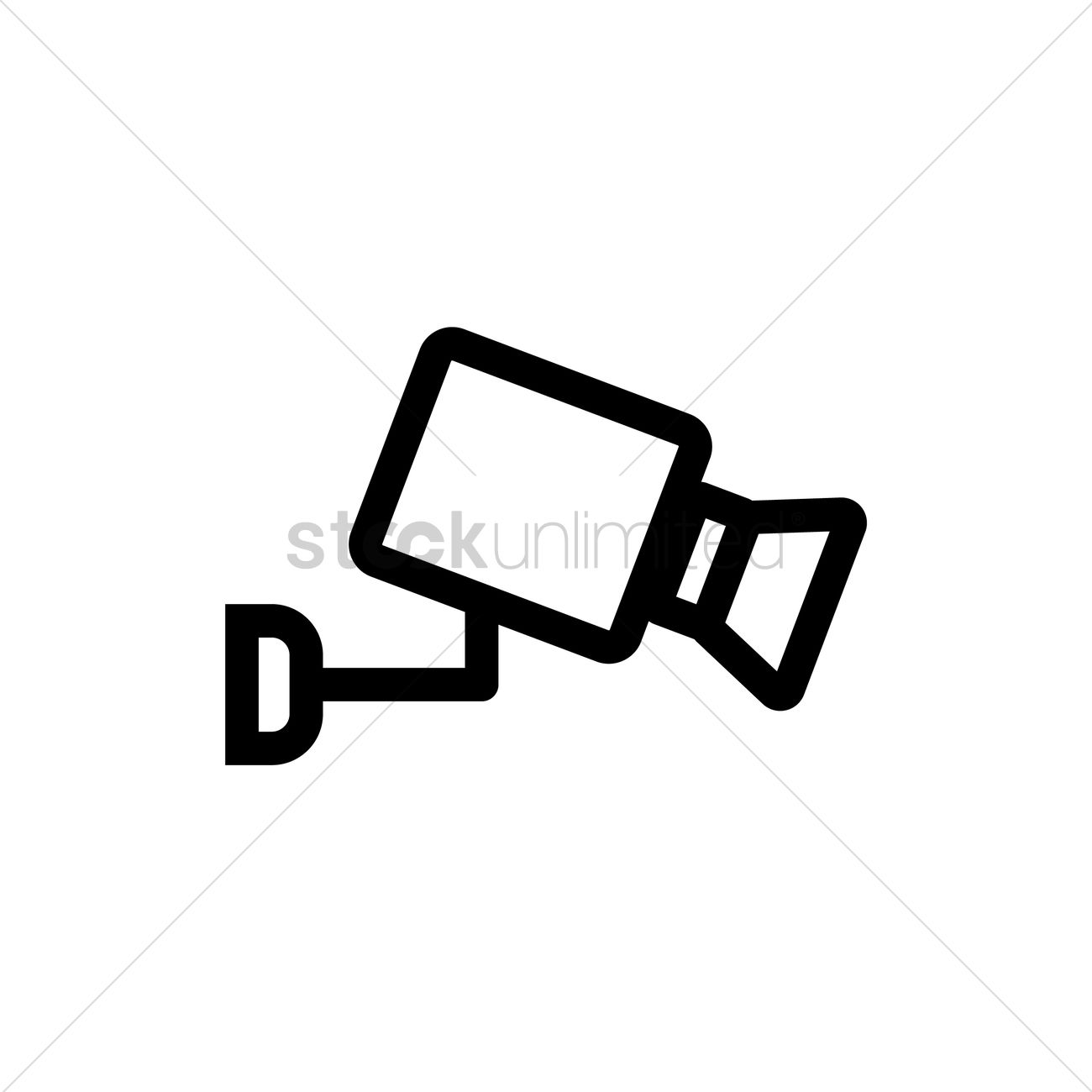 1300x1300 Surveillance Camera Icon Vector Image