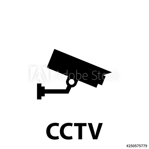 500x500 Simple Video Surveillance Icon Cctv Camera On White Background