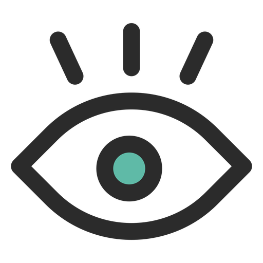 512x512 Surveillance Eye Colored Stroke Icon