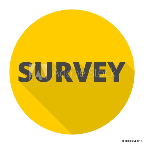 500x500 Survey Icon With Long Shadow
