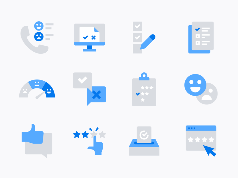 800x600 Customer Feedback Survey Icons