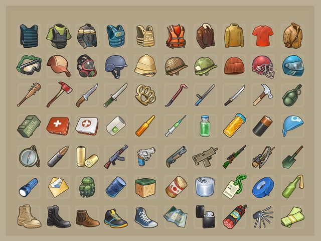 640x480 Survival Icons Pack
