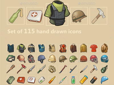 400x300 Survival Icons Pack