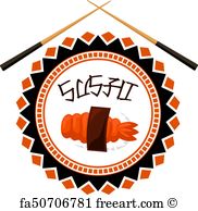 182x194 Free Art Print Of Japanese Nigiri Sushi Icon For Seafood Menu