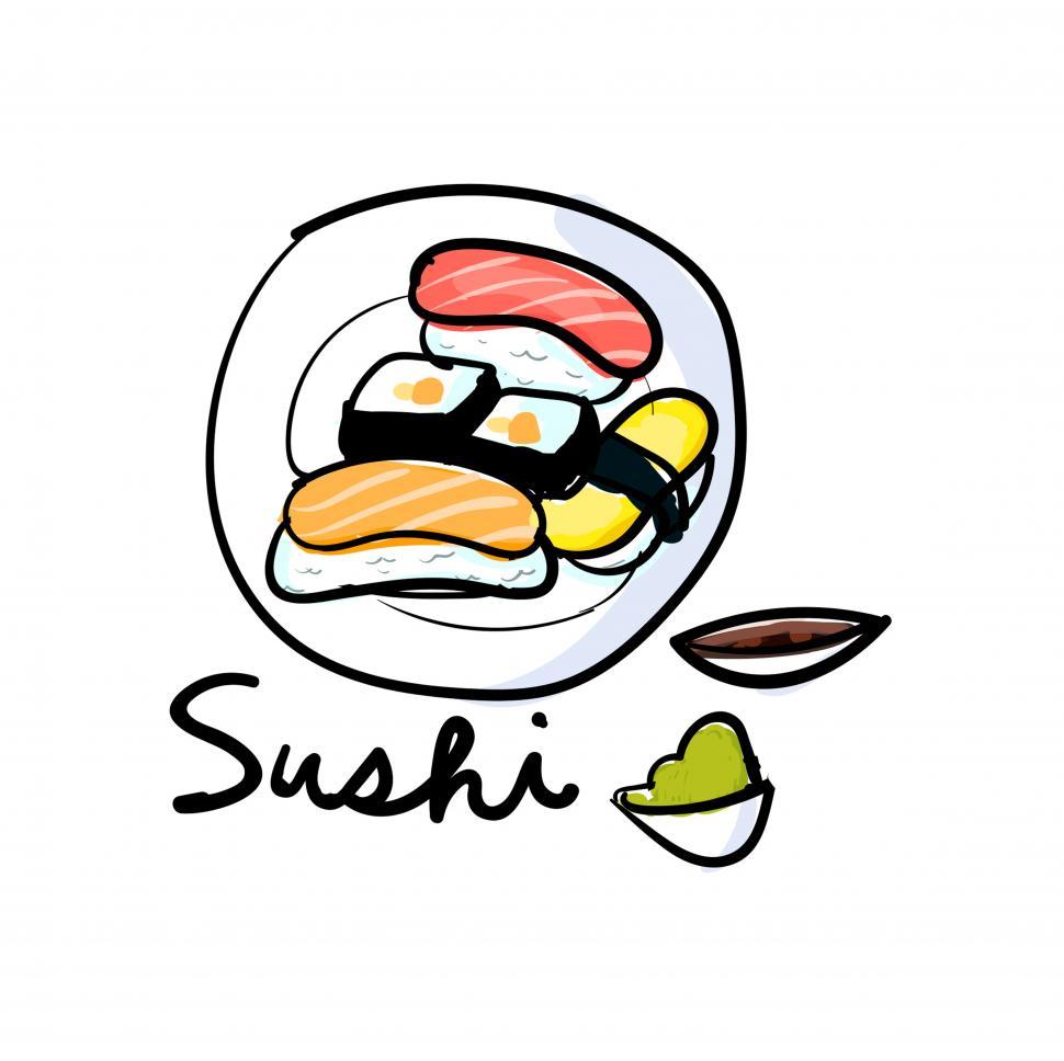 970x968 Get Free Stock Photos Of Sushi Vector Icon Online Download