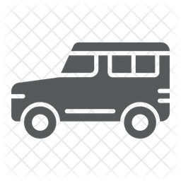 256x256 Suv Icon Of Glyph Style