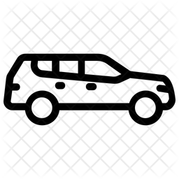 256x256 Suv Icon Of Line Style