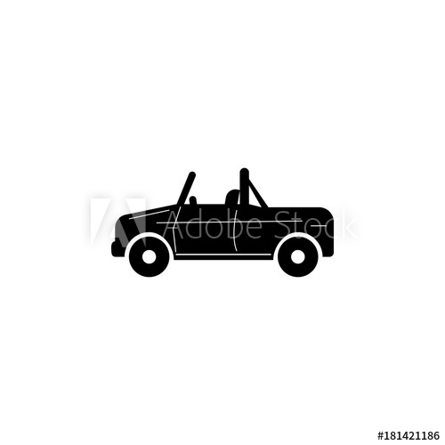 500x500 Convertible Suv Car Icon Car Type Simple Icon Transport Element