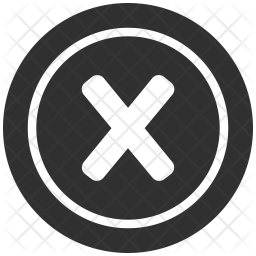 256x256 Close Icon Of Glyph Style