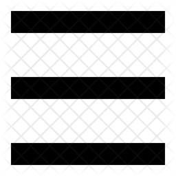 256x256 Hamburger Icon Of Glyph Style